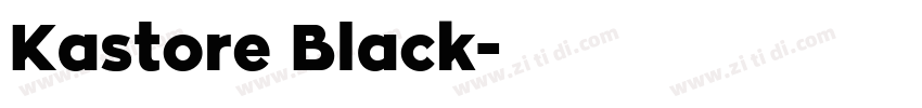 Kastore Black字体转换